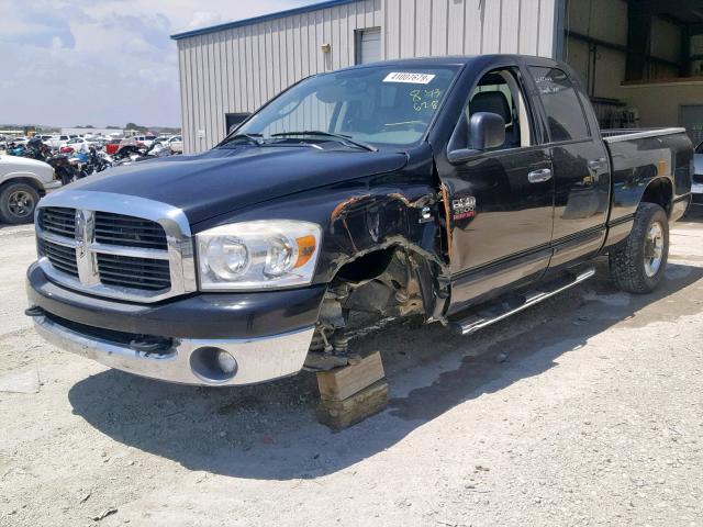 3D7KR28A37G843628 - 2007 DODGE RAM 2500 S შავი ფოტო 2