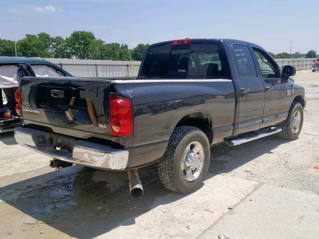 3D7KR28A37G843628 - 2007 DODGE RAM 2500 S შავი ფოტო 4