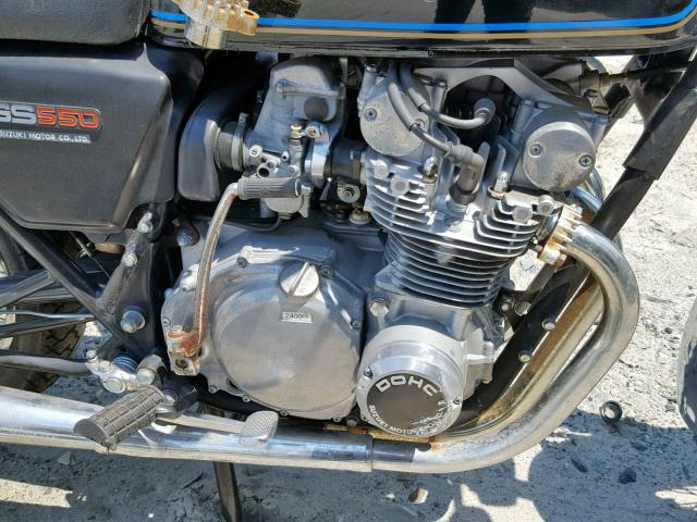 00000GS550B109991 - 1977 SUZUKI 550 GS BLACK photo 7