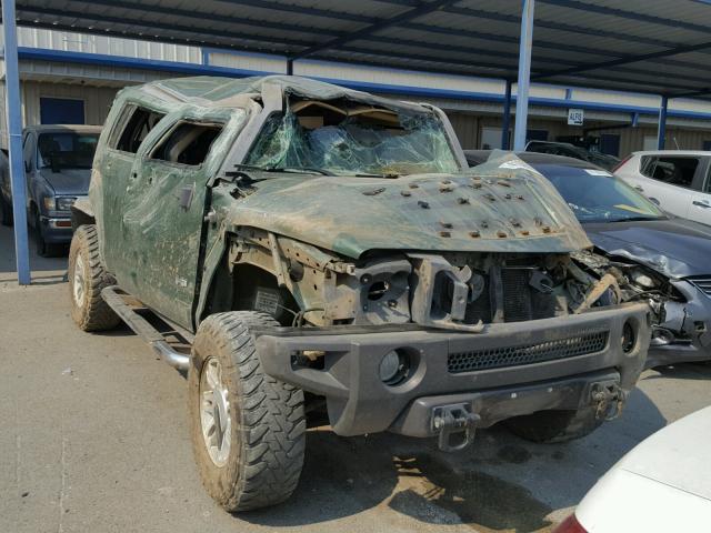 5GTDN136168139260 - 2006 HUMMER H3 GREEN photo 1