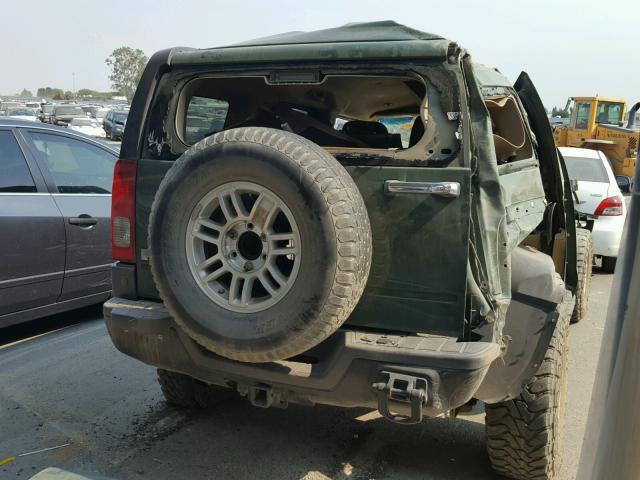 5GTDN136168139260 - 2006 HUMMER H3 GREEN photo 4