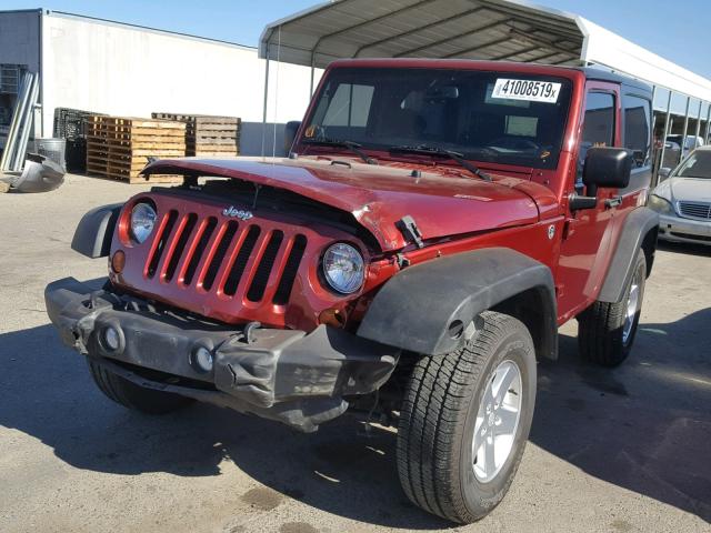 1C4AJWAG1DL519871 - 2013 JEEP WRANGLER S BURGUNDY photo 2