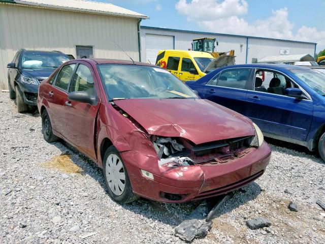 1FAFP34N06W224667 - 2006 FORD FOCUS ZX4 MAROON photo 1