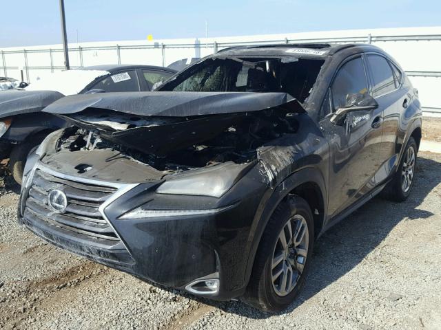 JTJYARBZ1G2037974 - 2016 LEXUS NX 200T BLACK photo 2