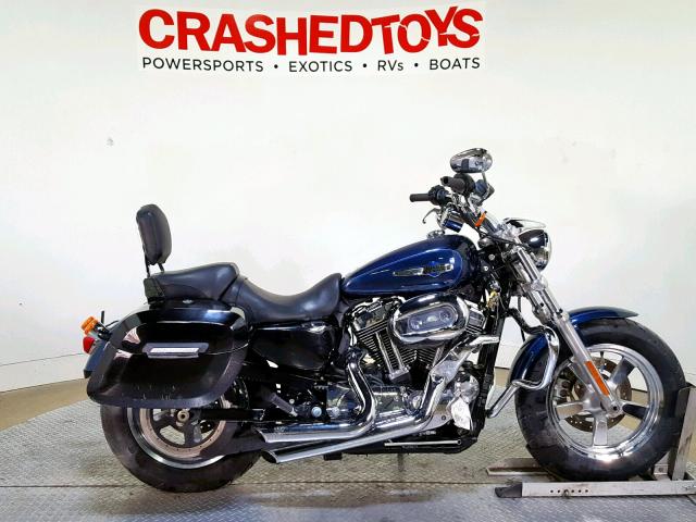 1HD1CT314CC418774 - 2012 HARLEY-DAVIDSON XL1200 C BLUE photo 1