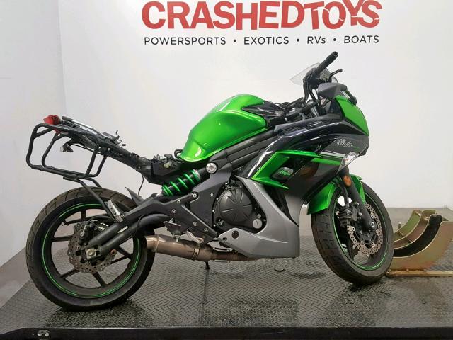 JKAEXEF17GDA29770 - 2016 KAWASAKI EX650 F GREEN photo 1