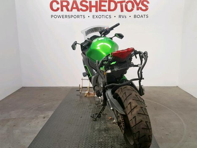 JKAEXEF17GDA29770 - 2016 KAWASAKI EX650 F GREEN photo 4