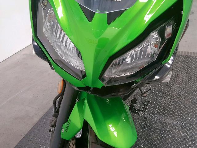 JKAEXEF17GDA29770 - 2016 KAWASAKI EX650 F GREEN photo 9