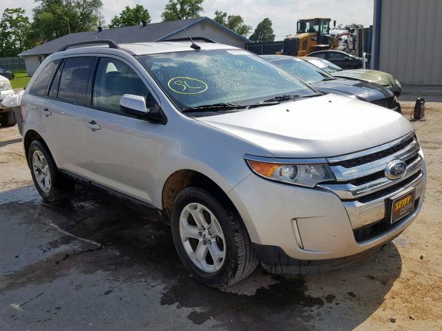 2FMDK4JC3DBA23087 - 2013 FORD EDGE SEL SILVER photo 1