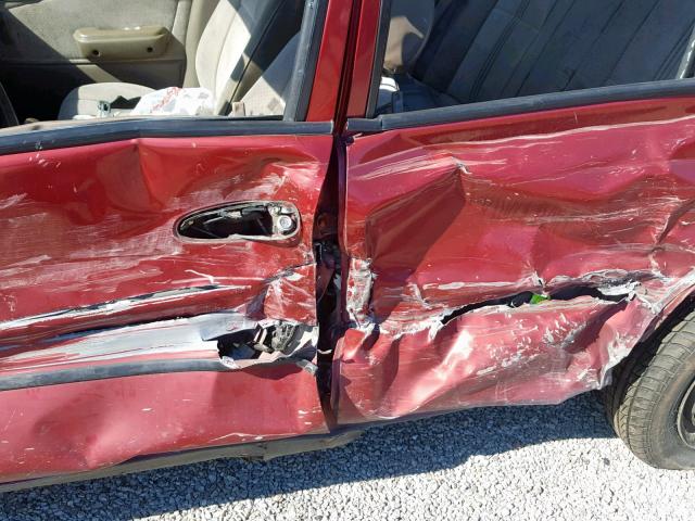 1Y1SK526XTZ064544 - 1996 GEO PRIZM BASE MAROON photo 10