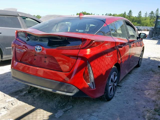 JTDKARFP7H3000683 - 2017 TOYOTA PRIUS PRIM 红色 照片 4