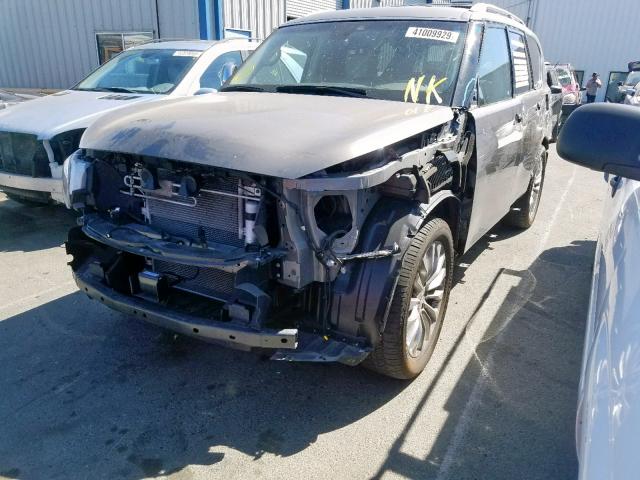 JN8AZ2NC8H9431187 - 2017 INFINITI QX80 BASE CHARCOAL photo 2