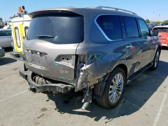 JN8AZ2NC8H9431187 - 2017 INFINITI QX80 BASE CHARCOAL photo 4