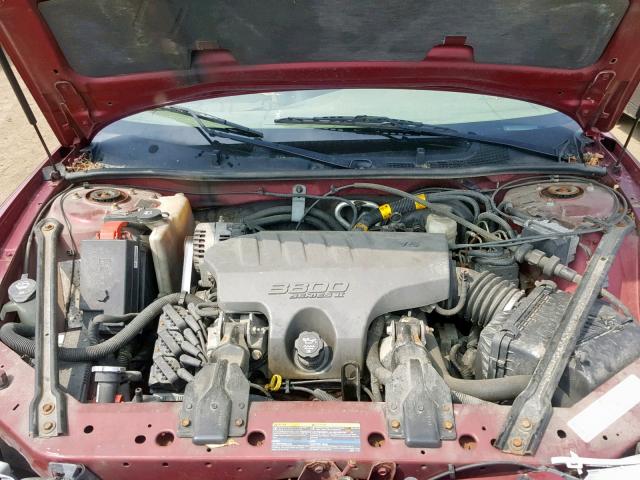 2G4WB52K931232617 - 2003 BUICK REGAL LS BURGUNDY photo 7