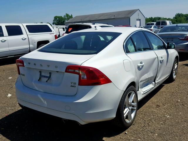 YV1612TC0F1306976 - 2015 VOLVO S60 PREMIE WHITE photo 4