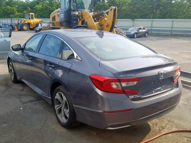 1HGCV1F56JA062037 - 2018 HONDA ACCORD EXL GRAY photo 3