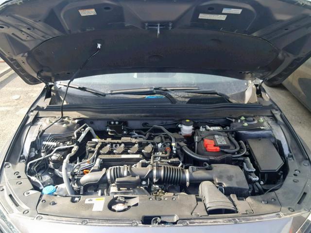 1HGCV1F56JA062037 - 2018 HONDA ACCORD EXL GRAY photo 7