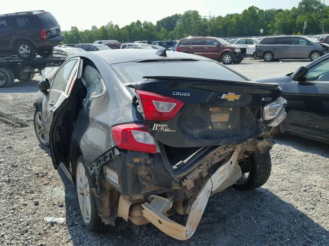 1G1BG5SM6G7324288 - 2016 CHEVROLET CRUZE PREM GRAY photo 3