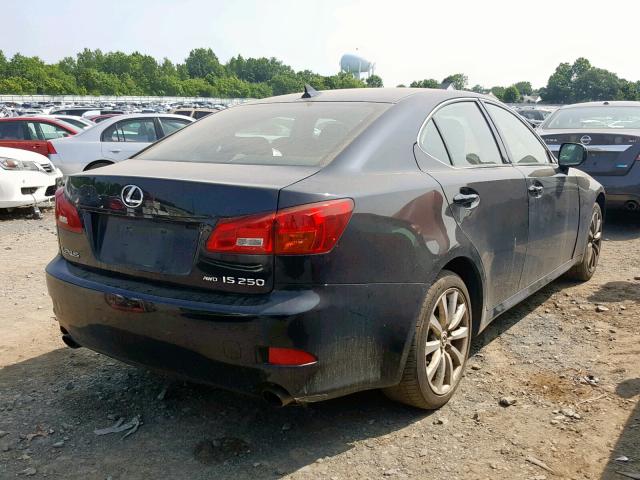 JTHCK262185021786 - 2008 LEXUS IS 250 BLACK photo 4