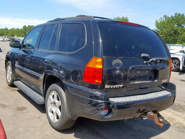 1GKDT13S582186389 - 2008 GMC ENVOY BLACK photo 3