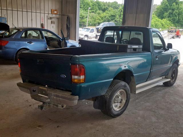 1FTCR11X9VTA21374 - 1997 FORD RANGER GREEN photo 4