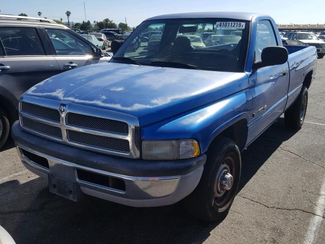 3B7KC26Z01M543994 - 2001 DODGE RAM 2500 BLUE photo 2