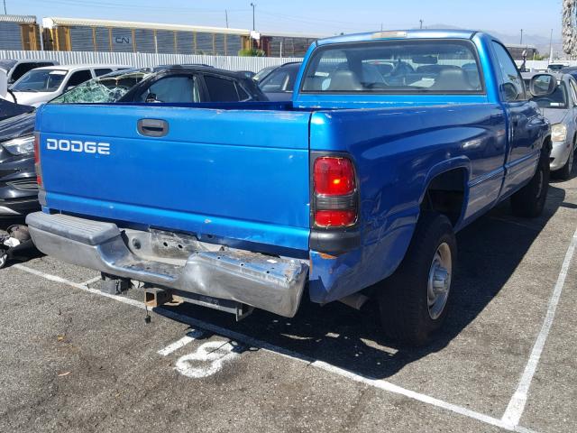 3B7KC26Z01M543994 - 2001 DODGE RAM 2500 BLUE photo 4