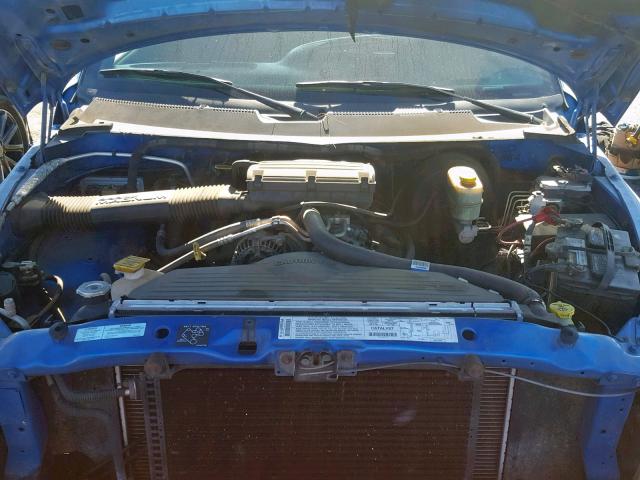 3B7KC26Z01M543994 - 2001 DODGE RAM 2500 BLUE photo 7