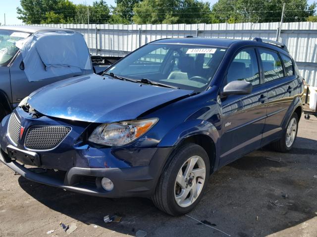 5Y2SM66855Z427254 - 2005 PONTIAC VIBE BLUE photo 2