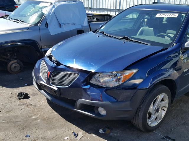 5Y2SM66855Z427254 - 2005 PONTIAC VIBE BLUE photo 9