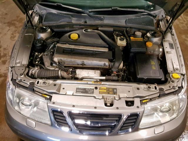 YS3EH59G153505944 - 2005 SAAB 9-5 AERO GRAY photo 7