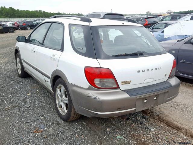 JF1GG68573H813652 - 2003 SUBARU IMPREZA OU WHITE photo 3