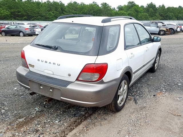 JF1GG68573H813652 - 2003 SUBARU IMPREZA OU WHITE photo 4