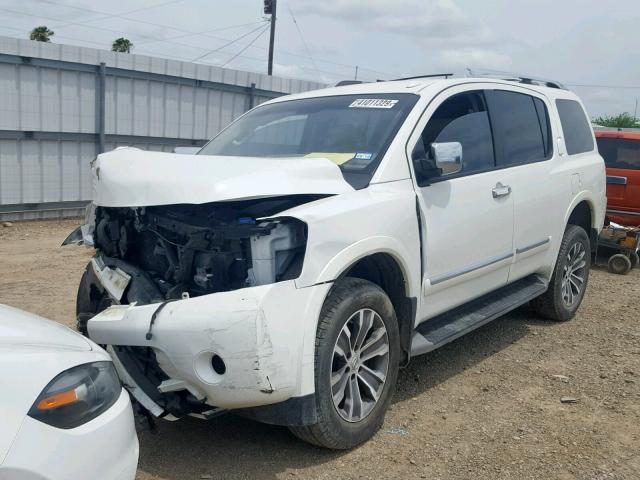 5N1BA0NC4FN619832 - 2015 NISSAN ARMADA SV WHITE photo 2