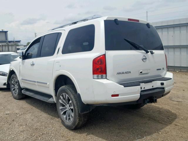 5N1BA0NC4FN619832 - 2015 NISSAN ARMADA SV WHITE photo 3