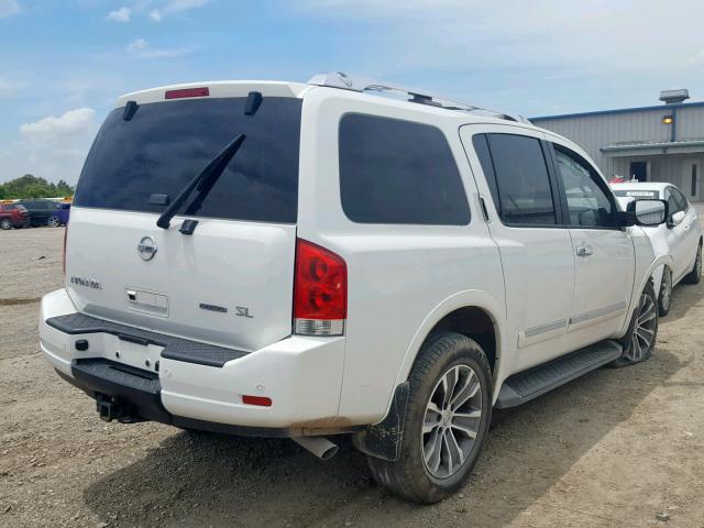 5N1BA0NC4FN619832 - 2015 NISSAN ARMADA SV WHITE photo 4