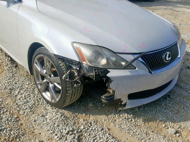 JTHBK262495105601 - 2009 LEXUS IS 250 WHITE photo 9