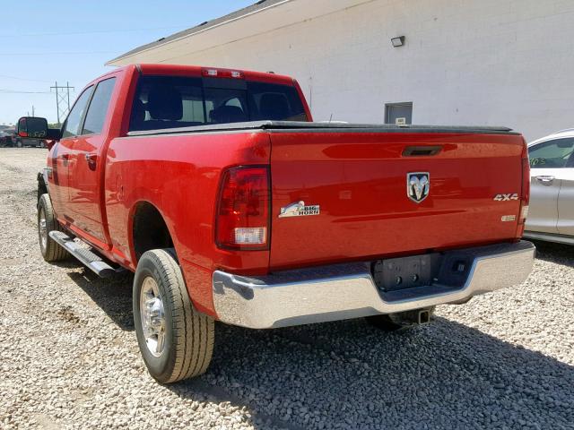 3D7UT2CL9BG630002 - 2011 DODGE RAM 2500 RED photo 3