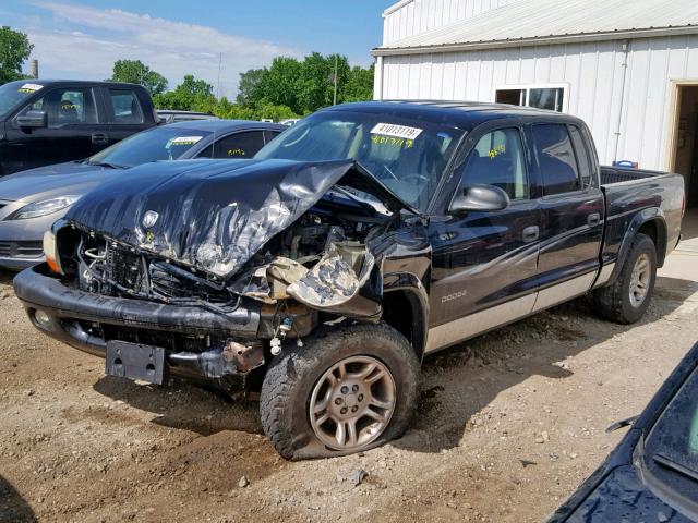 1D7HG38N63S120447 - 2003 DODGE DAKOTA QUA BLACK photo 9