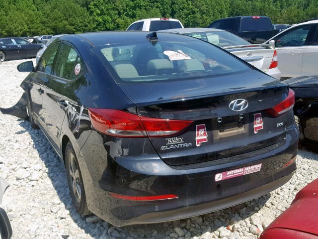 5NPD94LA0HH103050 - 2017 HYUNDAI ELANTRA EC BLACK photo 3