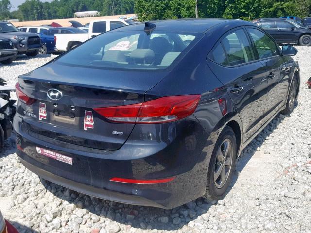 5NPD94LA0HH103050 - 2017 HYUNDAI ELANTRA EC BLACK photo 4