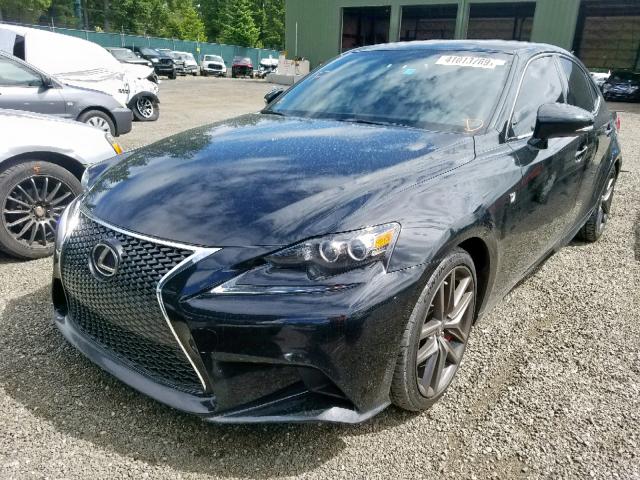 JTHCE1D29E5003343 - 2014 LEXUS IS 350 BLACK photo 2