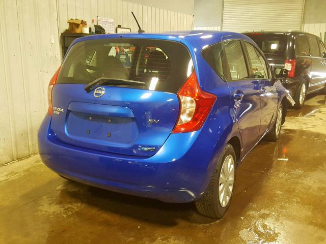 3N1CE2CP0FL377378 - 2015 NISSAN VERSA NOTE BLUE photo 4