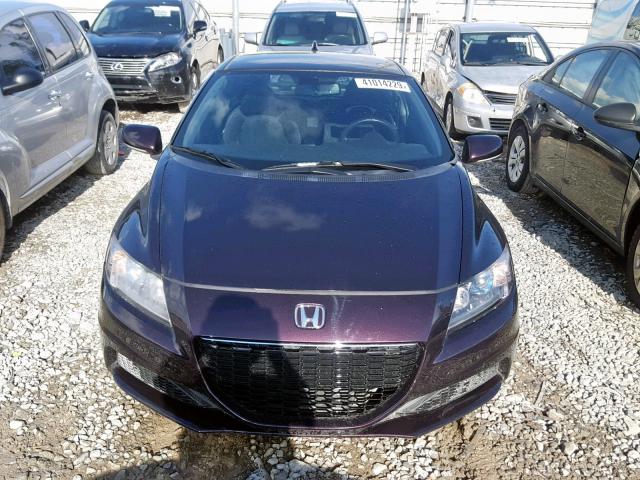 JHMZF1D40DS000551 - 2013 HONDA CR-Z MAROON photo 9