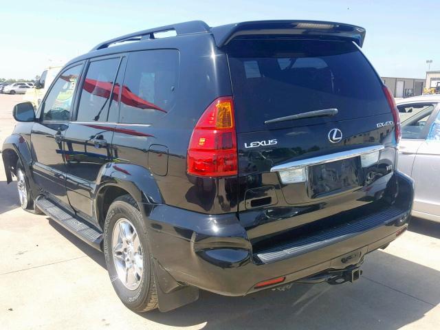 JTJBT20X350087485 - 2005 LEXUS GX 470 BLACK photo 3