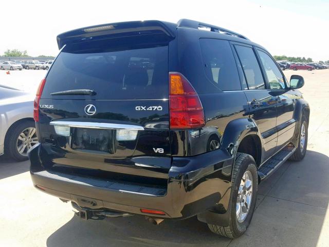 JTJBT20X350087485 - 2005 LEXUS GX 470 BLACK photo 4