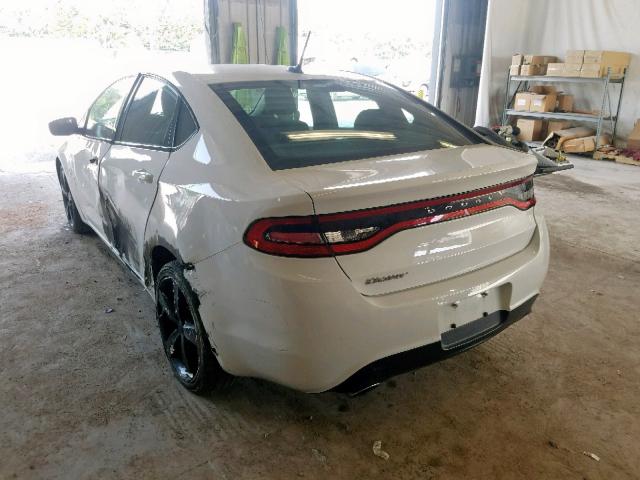 1C3CDFBB4GD564440 - 2016 DODGE DART SXT WHITE photo 3