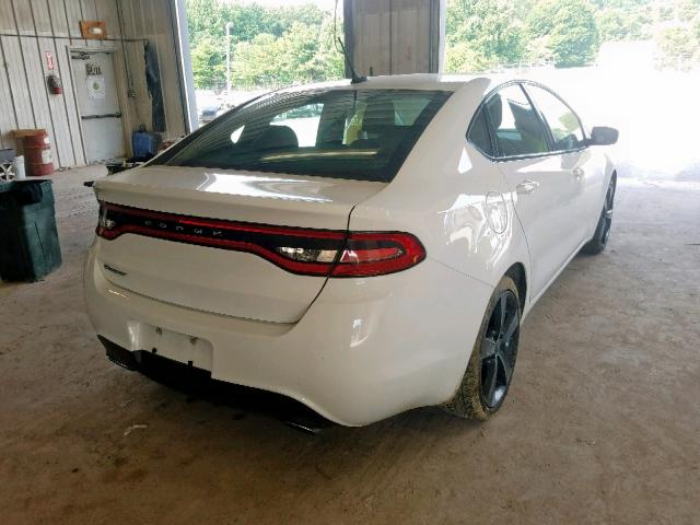 1C3CDFBB4GD564440 - 2016 DODGE DART SXT WHITE photo 4