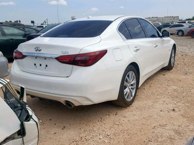 JN1CV7AP8JM241613 - 2018 INFINITI Q50 PURE WHITE photo 4