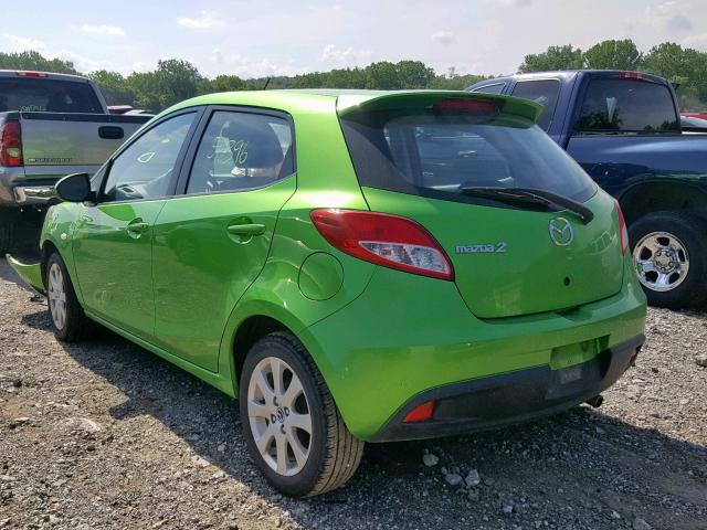 JM1DE1LY6D0164871 - 2013 MAZDA MAZDA2 GREEN photo 3